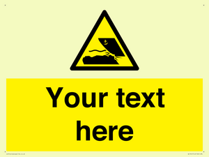 Custom Warning submerged objects in watercraft areas